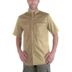 Carhartt Mens Rugged Prof Short Sleeve Button Work Shirt -Cheap Tough Work Wears Store 102537 253 01