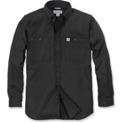 Carhartt Mens Rugged Prof Long Sleeve Button Work Shirt -Cheap Tough Work Wears Store 102538 001 02