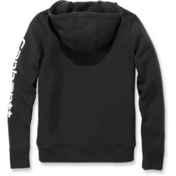 Carhartt Womens Clarksburg Pullover Hooded Logo Sweatshirt -Cheap Tough Work Wears Store 102791 001 05