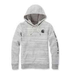 Carhartt Womens Clarksburg Pullover Hooded Logo Sweatshirt -Cheap Tough Work Wears Store 102791 099 04