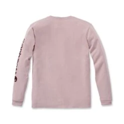 Carhartt Womens Workwear Logo Long Sleeve Cotton T Shirt Tee -Cheap Tough Work Wears Store 103401 p01 02