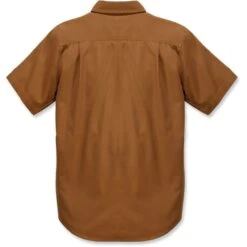 Carhartt Mens Rugged Flex Rigby Solid Short Sleeve Shirt -Cheap Tough Work Wears Store 103555 211 02