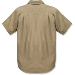 Carhartt Mens Rugged Flex Rigby Solid Short Sleeve Shirt -Cheap Tough Work Wears Store 103555 253 02