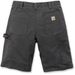 Carhartt Mens Rugged Flex Rigby Cotton Dungaree Work Shorts -Cheap Tough Work Wears Store 103652 029 03
