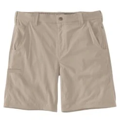 Carhartt Mens Ripstop Lightweight Relaxed Fit Work Shorts -Cheap Tough Work Wears Store 104198 tan 04
