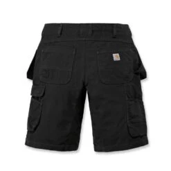 Carhartt Mens Steel Relaxed Fit Multipocket Cargo Shorts -Cheap Tough Work Wears Store 104201 blk 06