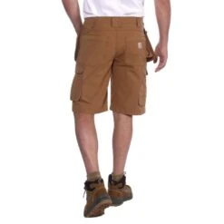 Carhartt Mens Steel Relaxed Fit Multipocket Cargo Shorts -Cheap Tough Work Wears Store 104201 brn 02