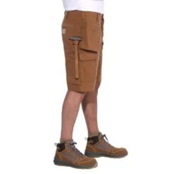 Carhartt Mens Steel Relaxed Fit Multipocket Cargo Shorts -Cheap Tough Work Wears Store 104201 brn 04