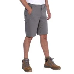 Carhartt Mens Steel Relaxed Fit Durable Cargo Shorts -Cheap Tough Work Wears Store 104352 stl 03