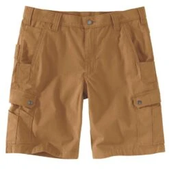 Carhartt Mens Ripstop Relaxed Fit Cargo Work Shorts -Cheap Tough Work Wears Store 104727 brn 02