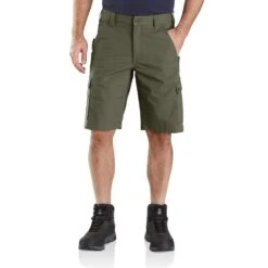 Carhartt Mens Ripstop Relaxed Fit Cargo Work Shorts -Cheap Tough Work Wears Store 104727 g72 01