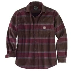 Carhartt Mens Hamilton Relaxed Fit Fleece Lined Shirt