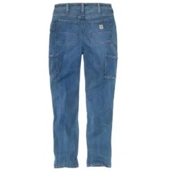 Carhartt Womens Double Front Loose Fit Straight Leg Jeans -Cheap Tough Work Wears Store 105110 h97 06