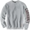 Carhartt Mens Crewneck Loose Fit Graphic Logo Sweatshirt