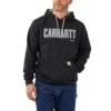 Carhartt Mens Felt Logo Graphic Loose Fit Sweatshirt