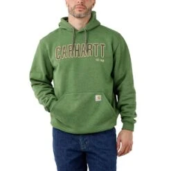 Carhartt Mens Felt Logo Graphic Loose Fit Sweatshirt -Cheap Tough Work Wears Store 105494 l01 01