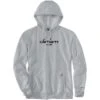 Carhartt Mens Lightweight Logo Relaxed Fit Graphic Hoodie