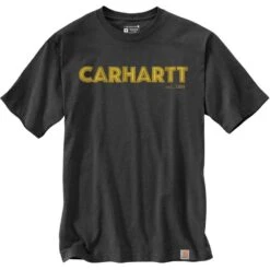 Carhartt Mens Logo Graphic Relaxed Fit Short Sleeve T Shirt