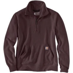 Carhartt Womens Midweight Relaxed Fit Half Zip Sweatshirt