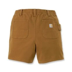 Carhartt Womens Relaxed Fit Canvas Strech Work Shorts -Cheap Tough Work Wears Store 105730 brn 04