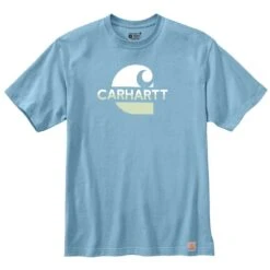 Carhartt Mens Heavyweight Short Sleeve C Graphic T Shirt -Cheap Tough Work Wears Store 105908 ha9 01