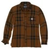 Carhartt Womens Midweight Flannel Long Sleeve Plaid Shirt