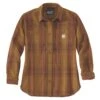 Carhartt Womens Cotton Long Sleeve Twill Plaid Shirt