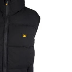 CAT Caterpillar Mens C430 Padded Arctic Workear Gilet Bodywarmer -Cheap Tough Work Wears Store cat434 blk 04