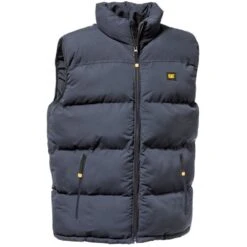 CAT Caterpillar Mens C430 Padded Arctic Workear Gilet Bodywarmer -Cheap Tough Work Wears Store cat434 nvy 01