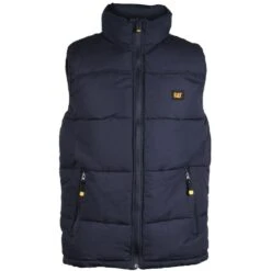 CAT Caterpillar Mens C430 Padded Arctic Workear Gilet Bodywarmer -Cheap Tough Work Wears Store cat434 nvy 02