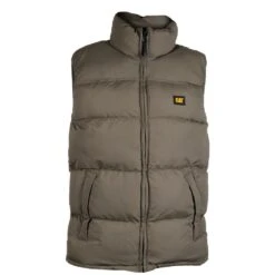 CAT Caterpillar Mens C430 Padded Arctic Workear Gilet Bodywarmer -Cheap Tough Work Wears Store cat434 oli 02