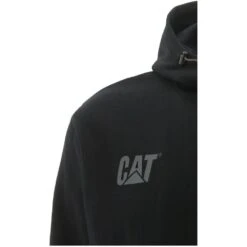 Caterpillar Mens H2O Zip Up Reflective Work Sweatshirt -Cheap Tough Work Wears Store cat736 black 05