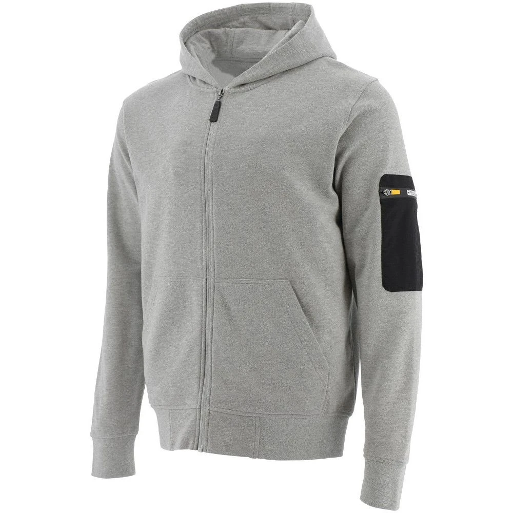 CAT Workwear Mens Loopback Full Zip Fitted Stylish Hoodie 2 CAT Workwear Mens Loopback Full Zip Fitted Stylish Hoodie - Image 2