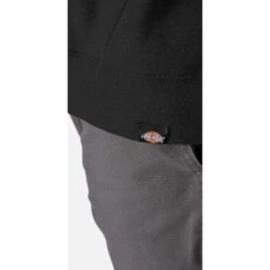 Dickies Mens Logo Graphic Relaxed Fit Fleece Hoodie -Cheap Tough Work Wears Store dic013 black 05