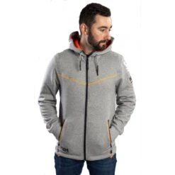 Helly Hansen Mens Chelsea Evolution Full Zip Sweatshirt -Cheap Tough Work Wears Store hh009 grmel 01