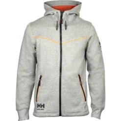 Helly Hansen Mens Chelsea Evolution Full Zip Sweatshirt -Cheap Tough Work Wears Store hh009 grmel 04
