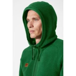 Helly Hansen Mens Heritage Pile Full Zip Fleece Hoodie -Cheap Tough Work Wears Store hh013 green 05