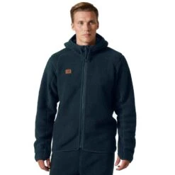 Helly Hansen Mens Heritage Pile Full Zip Fleece Hoodie -Cheap Tough Work Wears Store hh013 navy 01