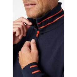 Helly Hansen Mens Kensington Full Zip Sweatshirt -Cheap Tough Work Wears Store hh023 navy 05