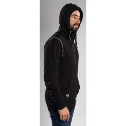 Helly Hansen Mens Oxford Full Zip Hooded Sweatshirt -Cheap Tough Work Wears Store hh047 black 03