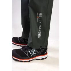 Helly Hansen Mens Voss Waterproof Trousers -Cheap Tough Work Wears Store hh049 dkgrn 03