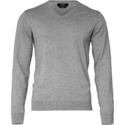 Nimbus Mens Brighton Knit V Neck Jumper -Cheap Tough Work Wears Store n112m grey 01