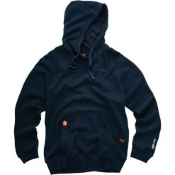 Scruffs Mens Eco Worker Zipped Pocket Hoodie -Cheap Tough Work Wears Store sh003 navy 01