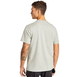 Timberland Pro Mens Core UPF Protection Graphic Logo T Shirt -Cheap Tough Work Wears Store tim060 grey back