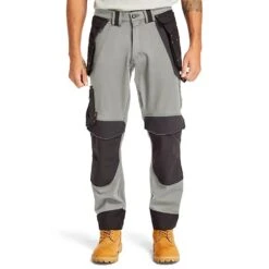 Timberland Pro Mens Morphix Holster Pocket Workwear Trousers -Cheap Tough Work Wears Store tim072 grey