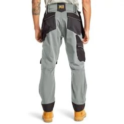 Timberland Pro Mens Morphix Holster Pocket Workwear Trousers -Cheap Tough Work Wears Store tim072 grey back