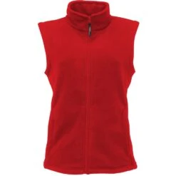 Regatta Ladies Micro Fleece Bodywarmer Gilet TRA802 Red