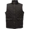 Regatta Mens Tyler Quited Bodywarmer Gilet TRA810 Black