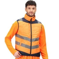 Regatta Professional Mens Hi Vis Thermal Gilet Bodywarmer -Cheap Tough Work Wears Store tra871 5lv 01
