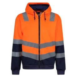 Regatta Professional Mens Hi Vis Reflective Hoodie -Cheap Tough Work Wears Store trf625 5lv 01